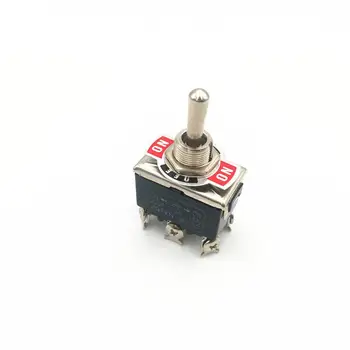 

1pcs Momentary Toggle Switch 223F 6-Pin 3 Position ON-OFF-ON DPDT 15A 250VAC Self-reset Switches with Waterproof Cap