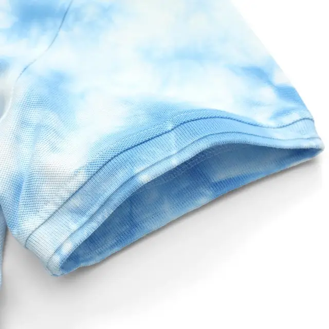Summer polo with tie dyed look