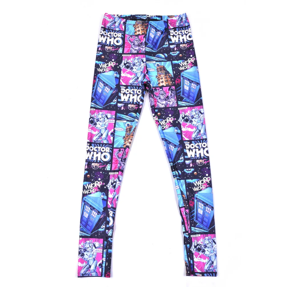 Women Digital Printing High Waist Leggings Sexy Polyester Fitness Leggings Slim Stretch Fashion Workout Jegging - Цвет: Мятный