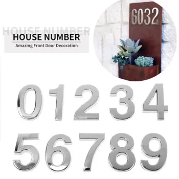 

10Pcs 0-9 Number ABS Plastic Self- Adhesive Door Number Customized House Address
