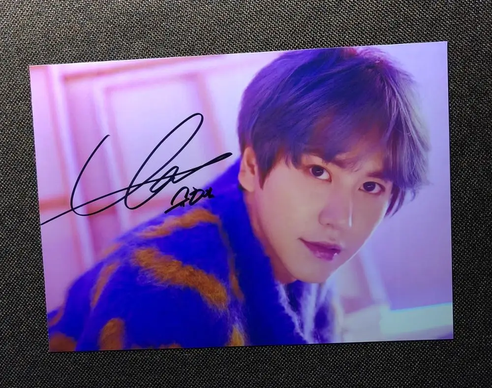 Подписанный SJ SuperJunior Super Junior Choi Siwon Фото с автографом время скольжения 5*7 P5 - Цвет: 5