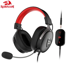Redragon-auriculares H520 para videojuegos, audífonos con micrófono y cancelación de ruido, 7,1 USB, 3,5 MM, Surround, para ordenador, PC, PS4, Xbox, One, teléfono
