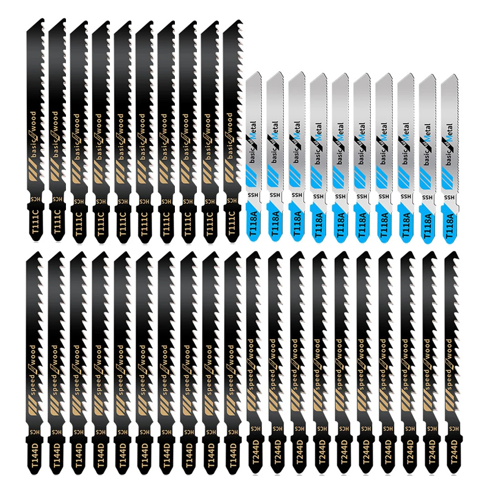 40PCS Джиг пила Лезвие Деревообработка Blade T144D/T244D/T118A/T111C режущие инструменты |