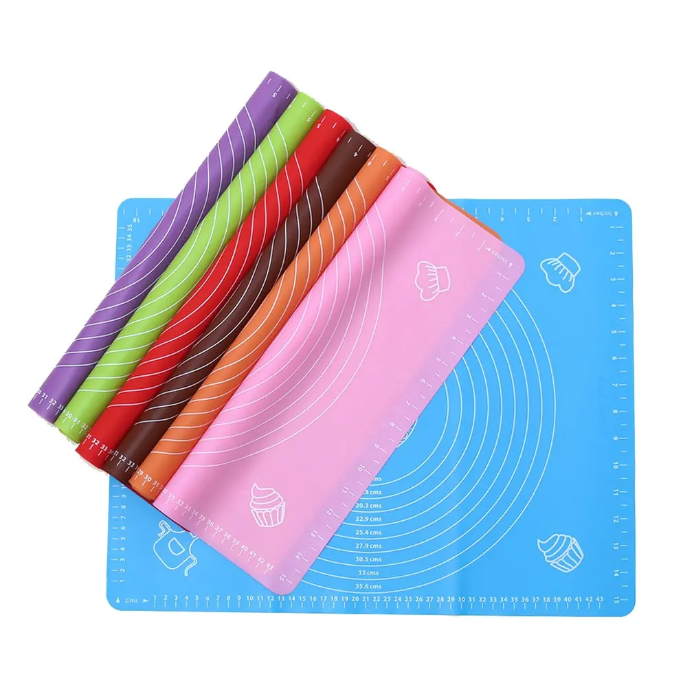 

Nonstick Silicone Scale Baking Mat Oven Rolling Dough Pad Baking Rolling Fondant Pastry Mat Cooking Tools