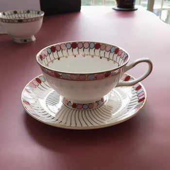 

Creative Bone China Ceramics Tea Coffee Cup Set Couple Travel Luxury Turkish Coffee Cups Gold Rim Tazas De Cafe Drinkware BE50MU