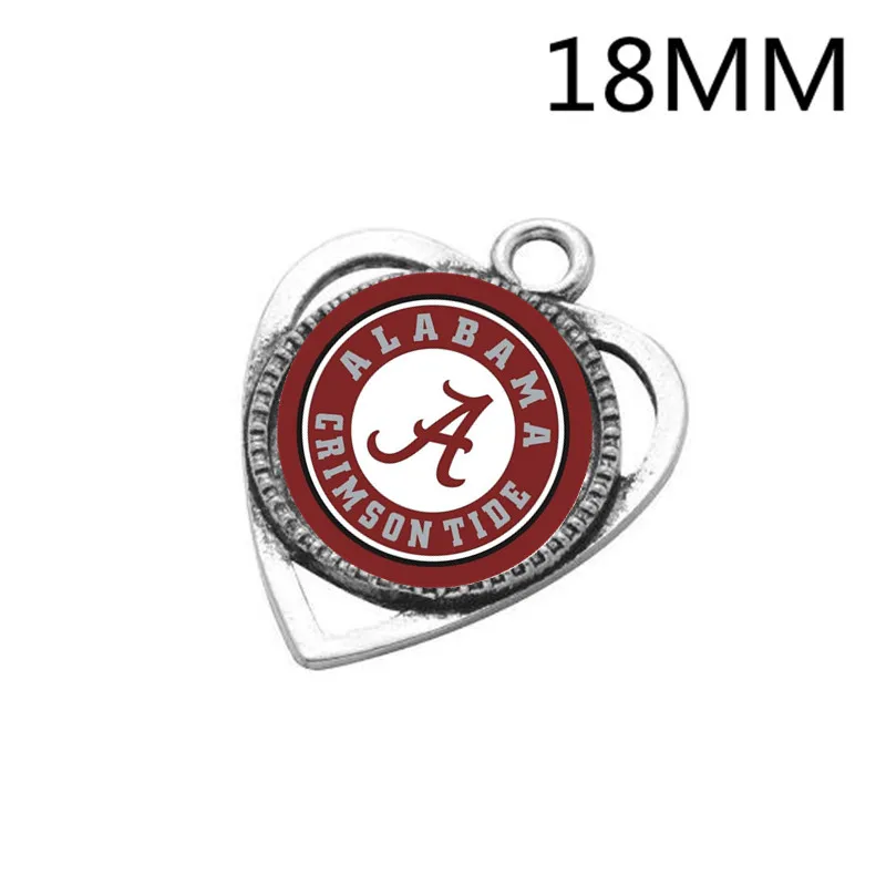 as picture Настраиваемые стеклянные амулеты-подвески Alabama для браслетов DIY& Ожерелья& серьги& цепочка для ключей изготовление ювелирных изделий 20 шт./лот - Окраска металла: as picture