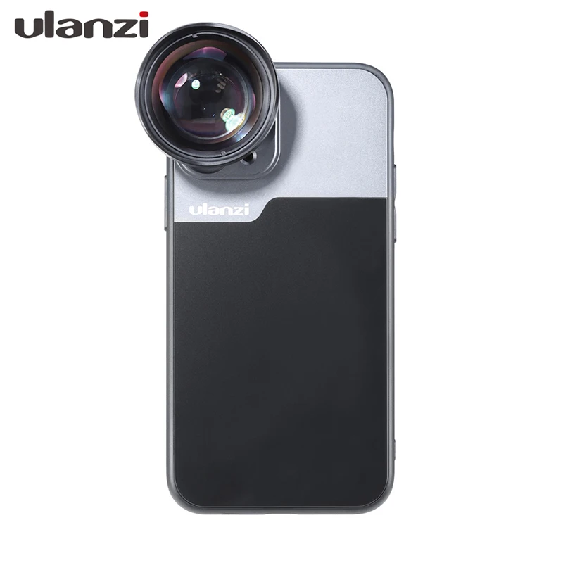 Ulanzi 75 мм макрообъектив с чехол для телефона для iPhone 11 Pro Max 1.33X анаморфические линзы с чехол для телефона