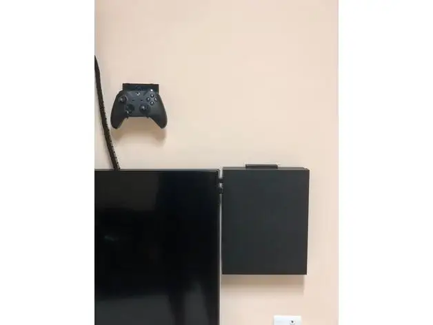 Настенные крепления для консоли Xbox One S, подвесное основание с 3D принтом, фиксированный поддерживающий кронштейн для хранения, многоцелевой слот для карт PLA, съемный