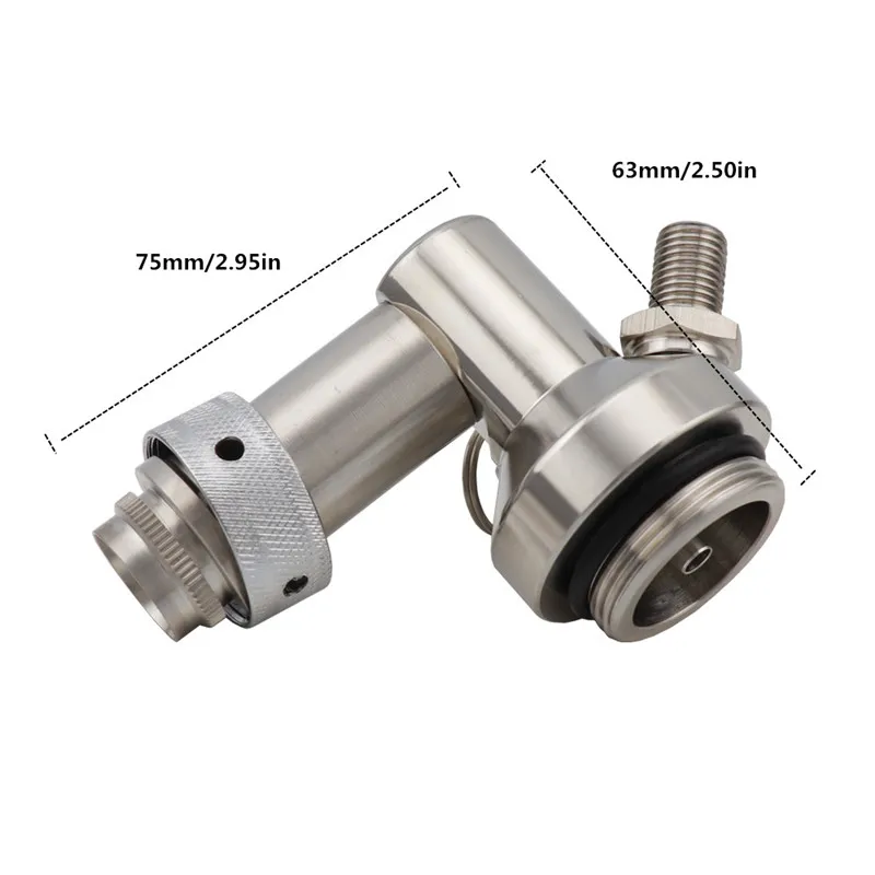 304 Stainless Steel Beer Spear Tap Mini Keg Dispenser for Adjustable Beer Faucet 2L 3.6L 5L Beer Growler