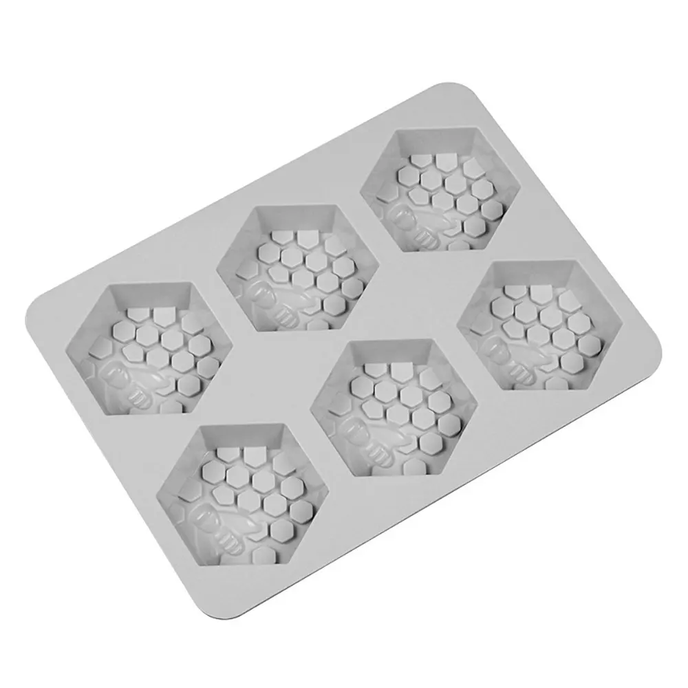 Description Picture 3 of itemSilicone world 6 Holes Honeycomb Silicone Soap Mold DIY Handmade Cake Mould Easy to Demolding Soap Making Craft Silicone Mould