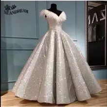 Шикарные платья с перьями vestidos de gala vestido formatura Пышная юбка с v-образным вырезом элегантные вечерние платья для выпускного вечера для вечеринки