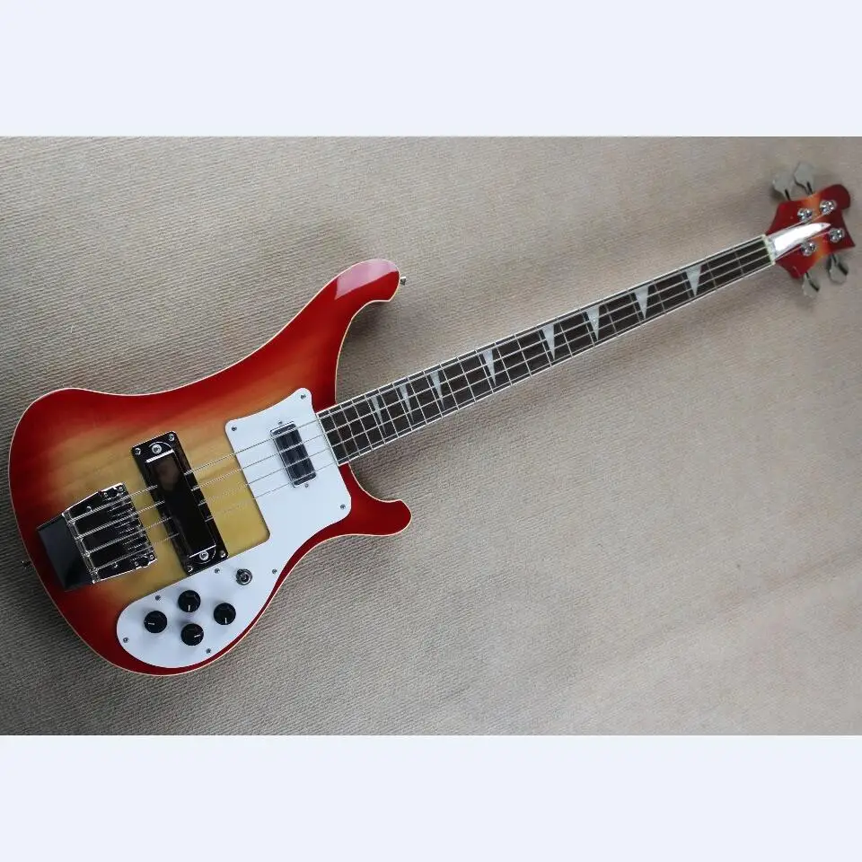 4 струны Rickenback 4003 электрический бас прозрачный Вишневый Ricken бесплатная доставка |