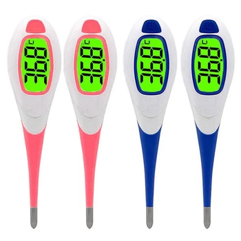 

4PC Electronic Digital Thermometer LCD Display Portable Human Mouth Thermometer for Kids Adult(32-42C)