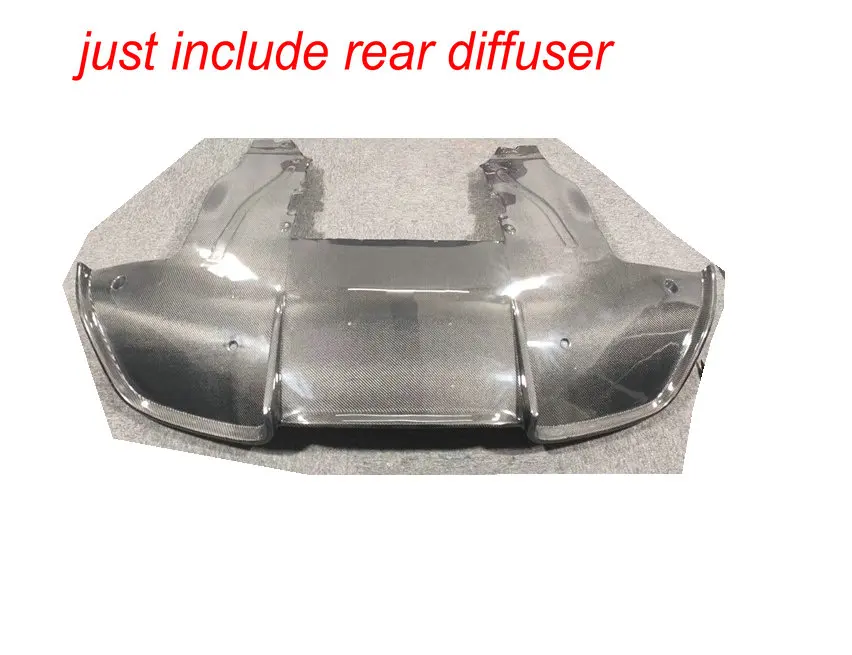 REAR DIFFUSER Topcar стильный комплект кузова для mlaren 720 S, комплект кузова из углеродного волокна, передний диффузор для губ, задний диффузор, боковые юбки, капот, задний спойлер - Цвет: REAR DIFFUSER