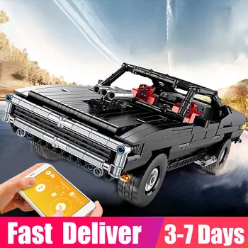 

1098 PCS 13081 Ultimate Muscle Car Technic App Motorized Car with MOC-17750 Model Building Blocks Children Toys Christmas Gifts