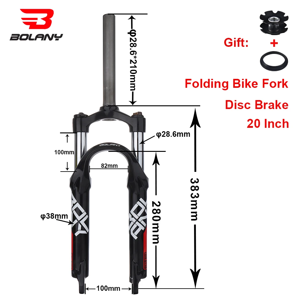 Bolany Folding Bike 20 Inch Suspension 