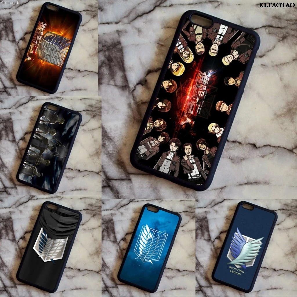 Arsmundi Attack on Titan Shingeki no Kyojin чехлы для телефонов Samsung galaxy S3 4 5 6 7 8 Note Чехол Мягкий ТПУ