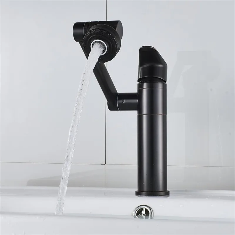 New bath Basin Faucet ORB Sink Mixer Tap Vanity Hot Cold Water Bathroom Faucet Crane Vessel Black Chrome Finished Sink Mixer Tap