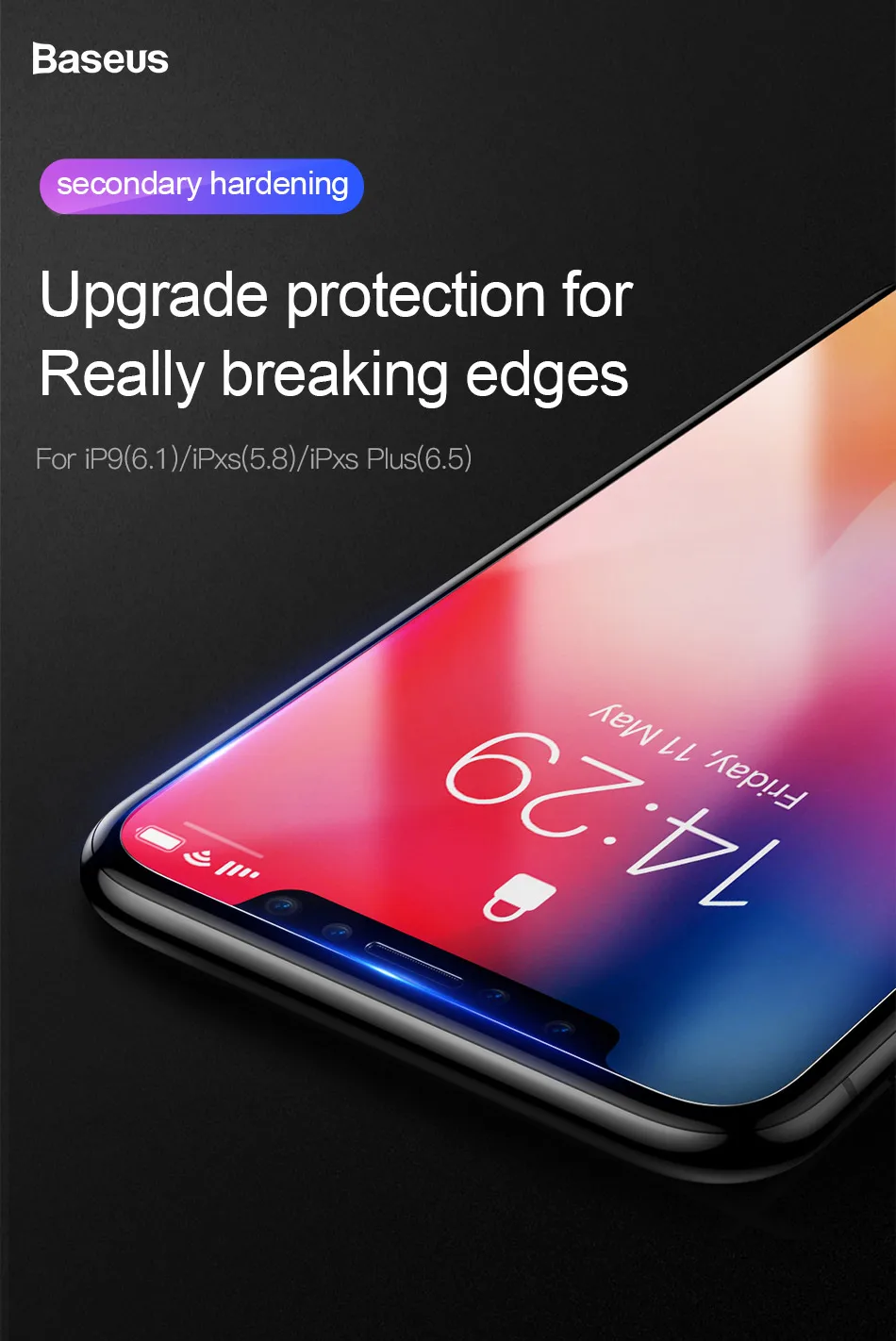 Baseus 0,15 мм стекло для iPhone X XS Max XR прозрачное полное покрытие защитное стекло для iPhone 11 Pro MAX защита экрана