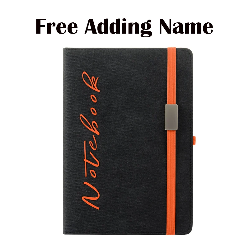 

Logo Name Customize A5 Notebook Notepad Sketch Book PU Diary Strap Journal School Office Supplies Student Gift