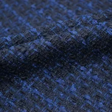 Осень зима темно-синий мягкий твид ткань для пальто юбка tissu Африканский Базен riche getzner telas tissus stoffen tecido tela