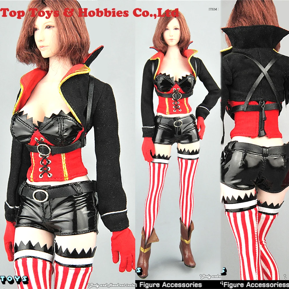 

ZYTOYS ZY5033 1/6 Jean.Bart Short jacket Corset underwear Girdle shorts stocking Booties Clothes set no head No Body