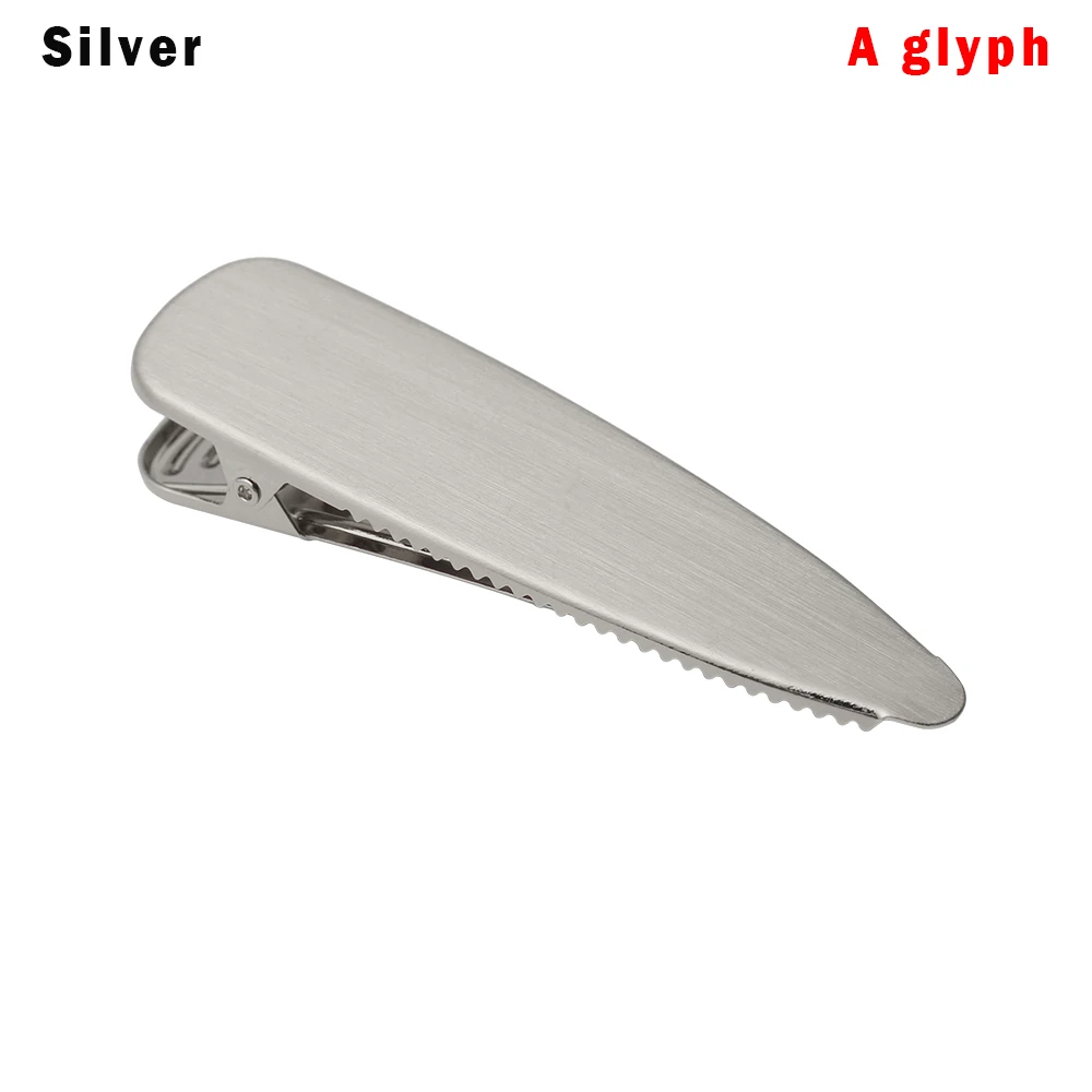 A glyph Silver 1 шт., европейский стиль, Геометрическая квадратная металлическая заколка для волос, ленивый ветер, Геометрическая заколка для волос, стильные заколки для волос с хвостиком, аксессуары для волос для девочек - Цвет: A glyph Silver