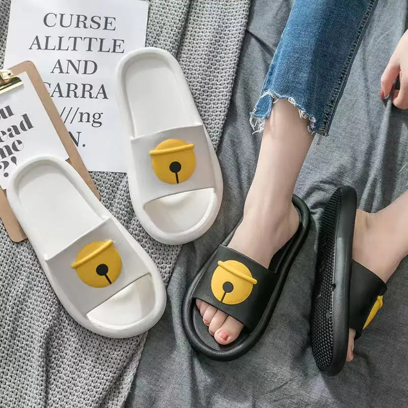 

Women Summer Solid Slippers Comfortable Indoor Bathroom Slides Outdoor Lightweight Non-slip Flip Flops Ladies Beach Shoes