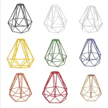 Креативная американская винтажная железная художественная Алмазная потолочная лампа оттенки металлический холодный абажур одноголовый декоративный потолочный Светильник Оттенки