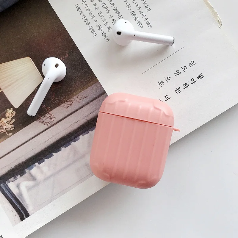 Чехол для AirPods, милый простой мини-бокс, Мультяшные аксессуары, защитный силиконовый чехол, Роскошный чехол для Air pods 2, чехол для наушников, funda - Цвет: A3