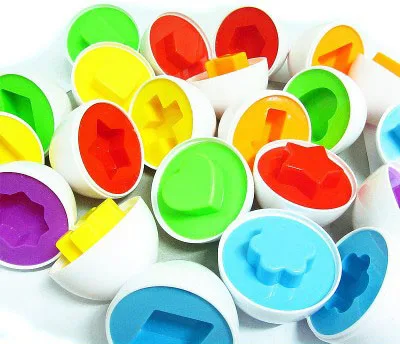 1 комбо геометрическая форма соответствия набор яиц для массажа головоломка Монтессори познание пазл развивающий игрушка для детей подарок на день рождения пластиковые игрушки