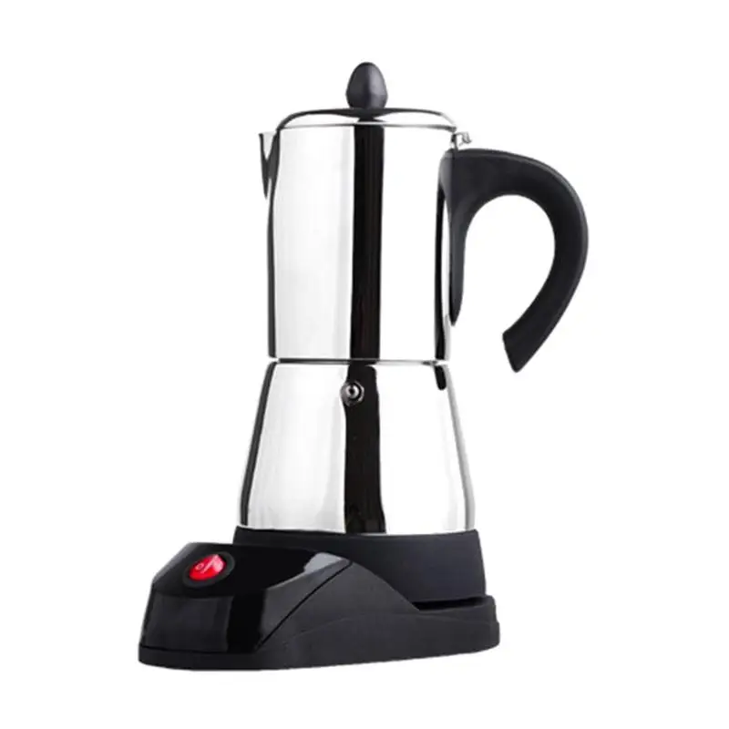 

300ml Stainless Steel Coffee Pot Electric Moka Coffee Maker Teapot Stovetop Tool Filter Percolator Cafetiere Percolator Tool