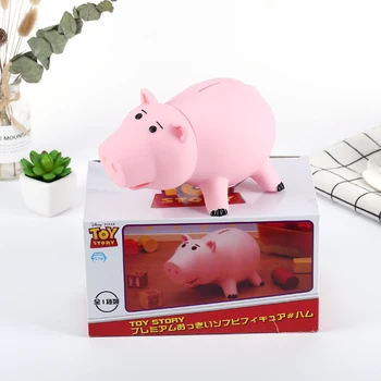 

Hot 20cm Toy Hamm Piggy Bank Pink Pig Coin Box PVC Action Figure Toys for Children Gift Money Box