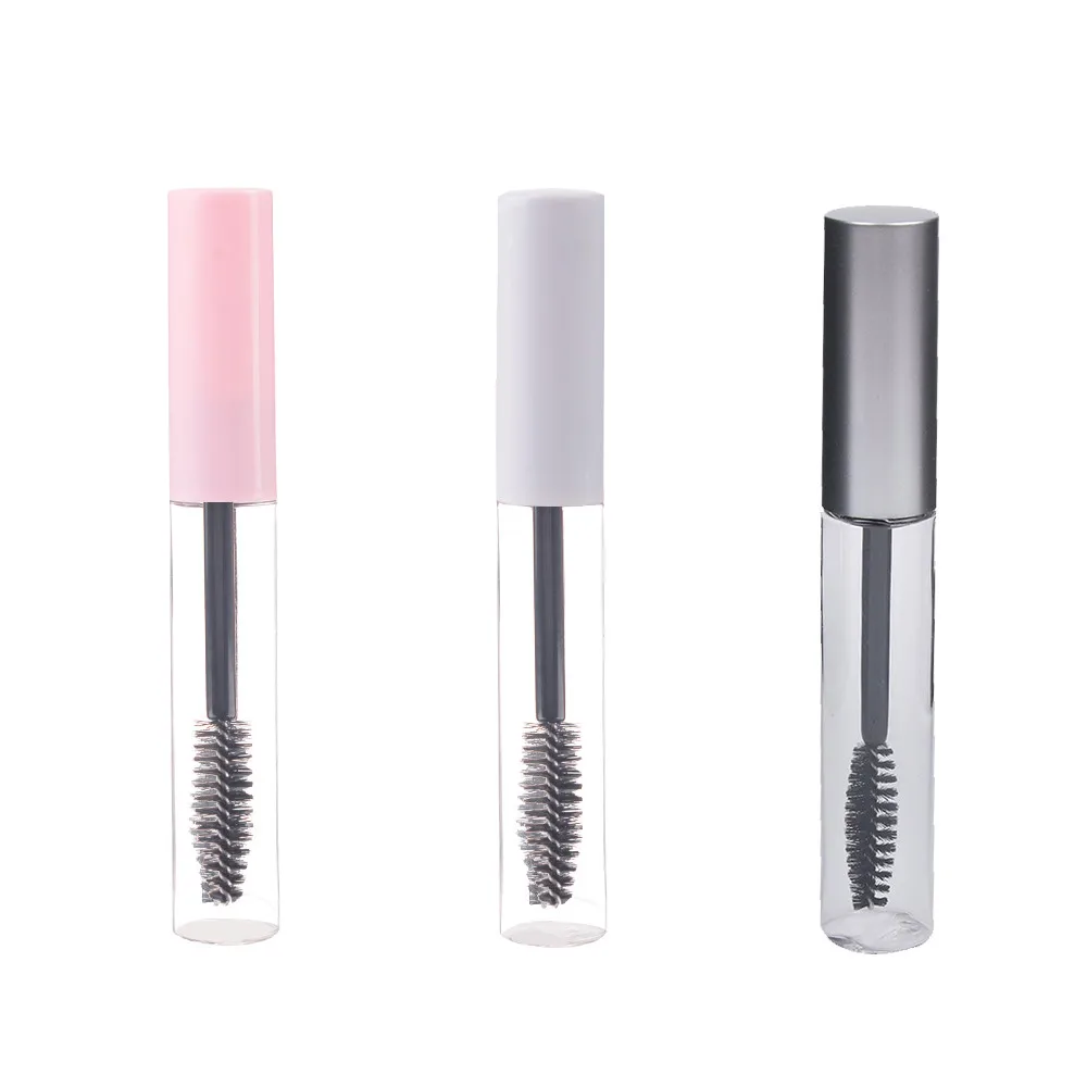 

1pcs 10ml Empty Eyelashes Tube Mascara Tube Vials Bottle Tool Fashion For Castor Oil DIY Mascara Container Set With Silver Cap