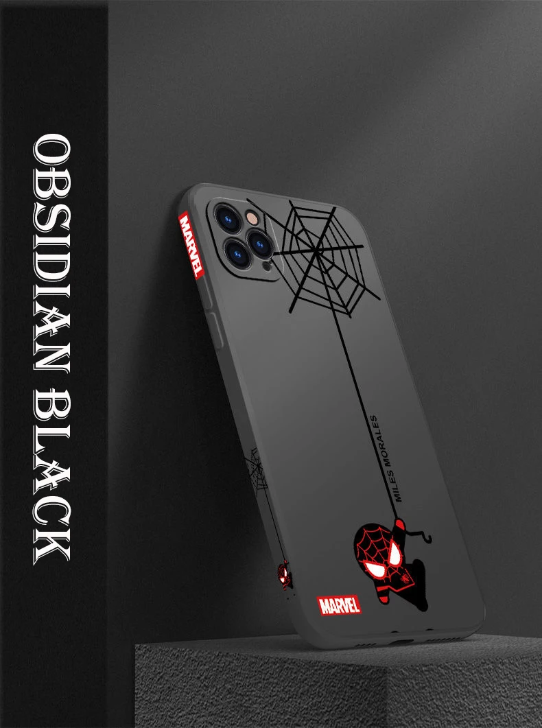 Side Pattern for IPhone 13 12 ProMax Mobile Phone Case Anti Falling Silicone Iphone 11 Pro Max Cartoon  Xs Xr X 7 8 Plus MARVEL iphone 13 pro max case