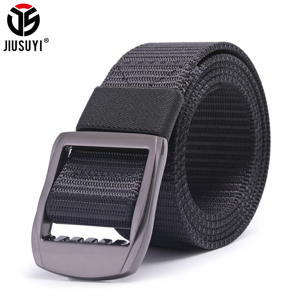 Мужской ремень с металлической пряжкой нейлоновый поясной Тактический военный