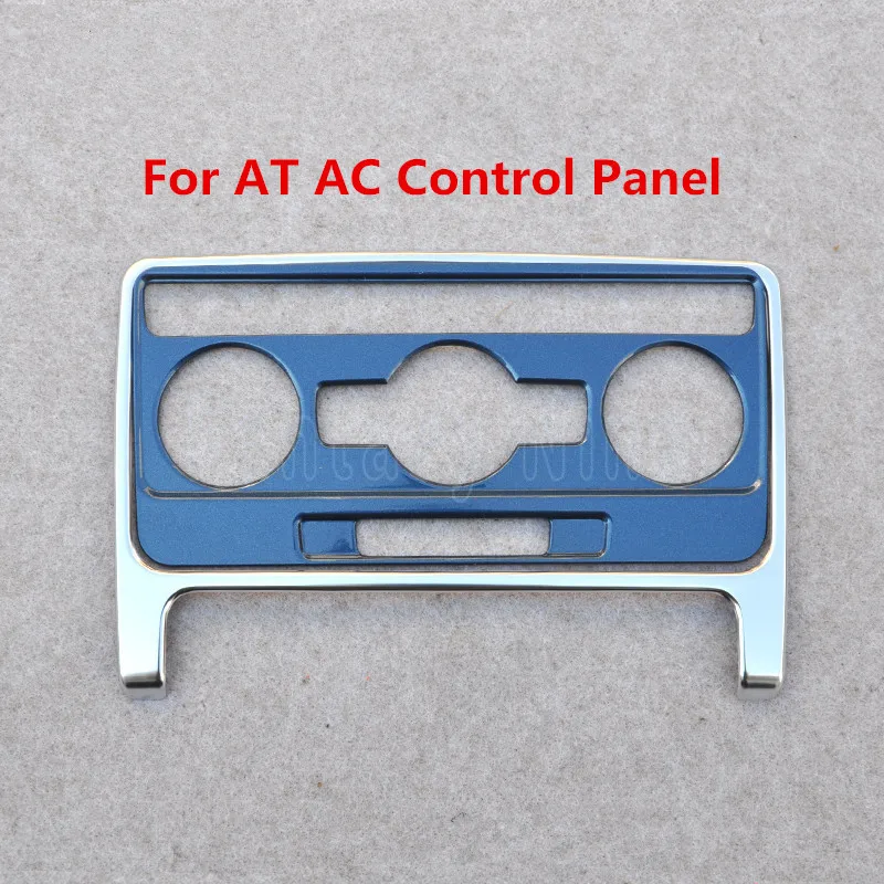 For AT AC Control Шелковый синий автомобиль Интерьер Литье AC панель управления крышка окна управление дверная ручка наклейка отделка для Volkswage Beetle 2013 - Название цвета: For AT AC Control