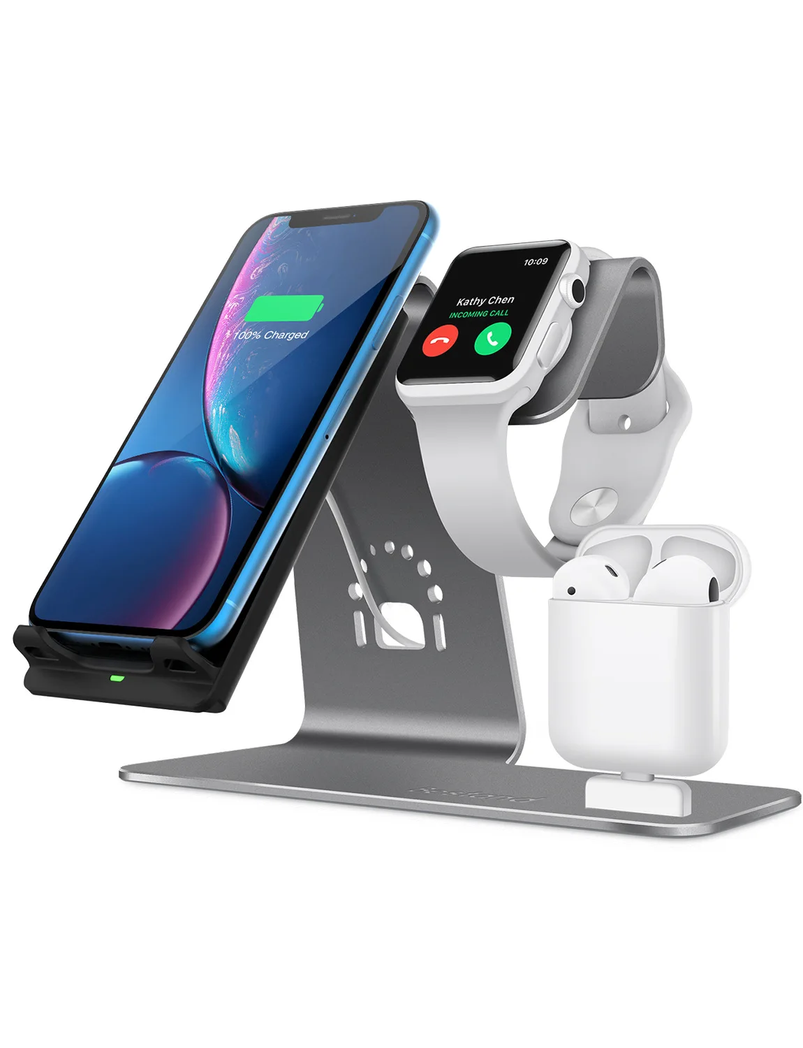 

Hot Selling Mobile Phone Desktop Vertical Type Wireless Charger Suitable for Apple Android Universal Qi Fast Charging Bracket Ch