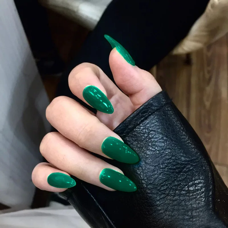 Green Almond Nails