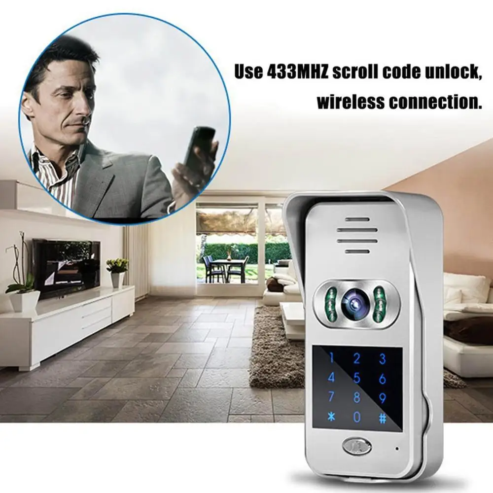 Интеллектуальный электронный кошачий глаз wifi видеодомофон дверной звонок Домашнее беспроводное устройство для совершения вызова инфракрасный датчик ночного видения