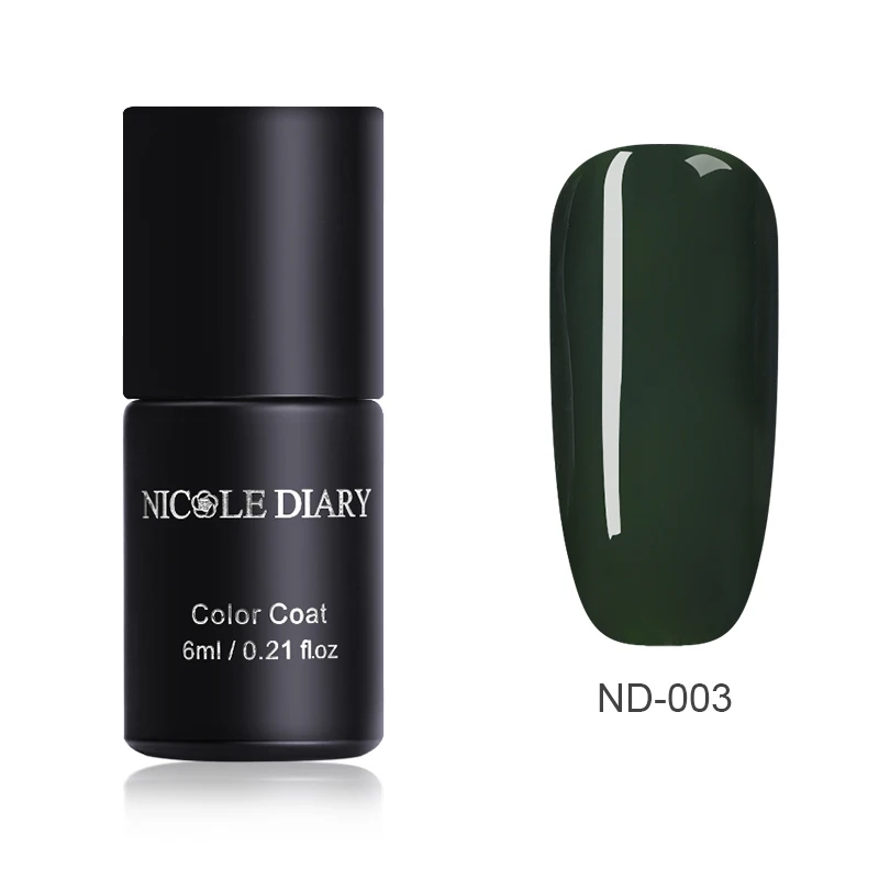 ND-003 NICOLE DIARY 54 цвета лак для ногтей Зеленый Фиолетовый Блеск жемчужины для дизайна ногтей лак на водной основе маникюр лак для ногтей 6 мл - Цвет: ND-003