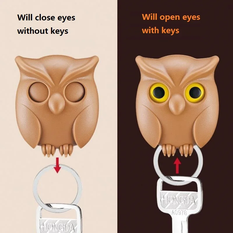 1 шт. Ночная Сова Магнитный настенный держатель ключа магниты держать брелки