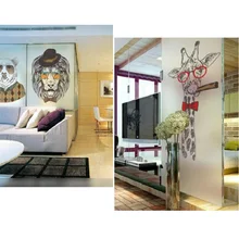 Индивидуальный размер, статическая защитная стеклянная пленка, Мультяшные животные, частная декоративная анти-УФ пленка для кухни, ванной комнаты, спальни, 70 см x 100 см