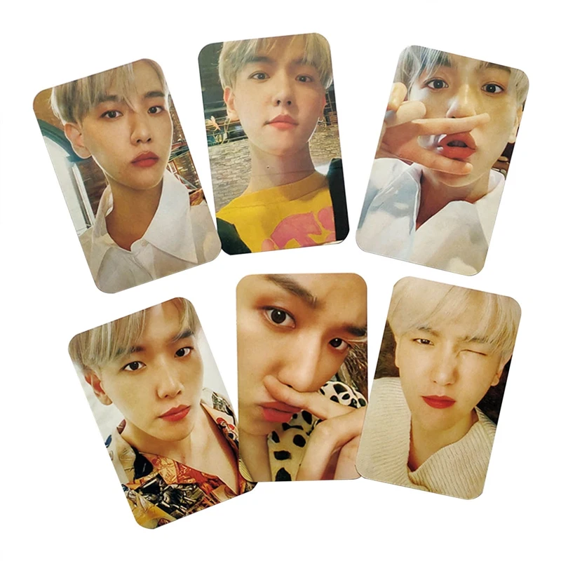 6 шт./компл. Kpop EXO BAEK HYUN IU Lomo Card Photocard HD Photo Print Album Декоративные Коллекционные