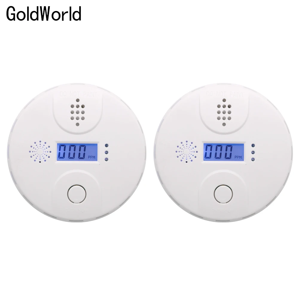 Nuevo Sensor de CO LCD con sirena integrada, detector de alarma de envenenamiento por monóxido de carbono, 85dB, nuevo, CE EN50291