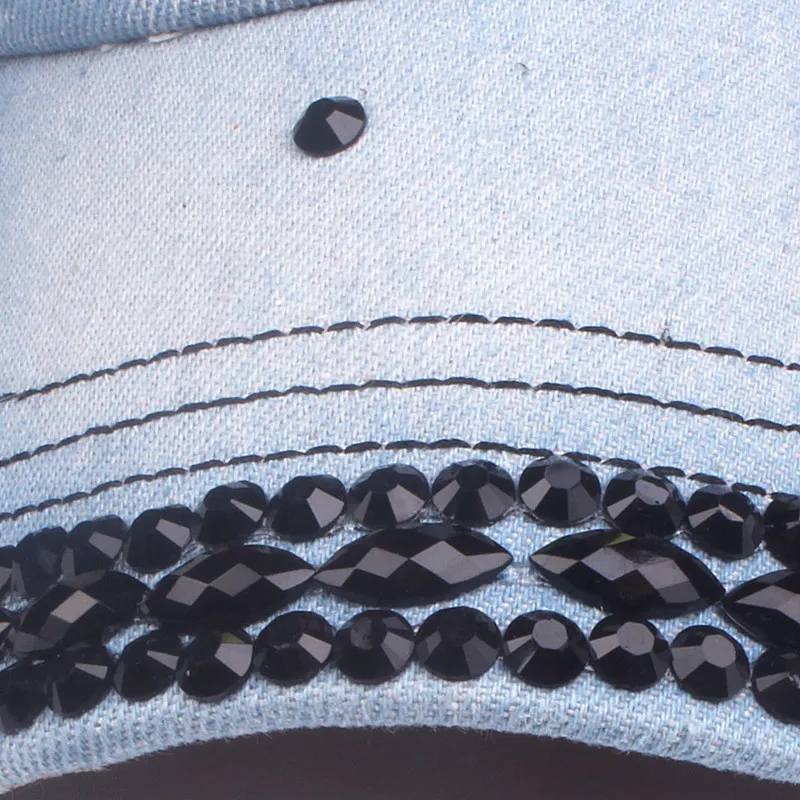 Xthree буква из стразов джинсовая бейсболка для мужчин Snapback шляпа Женская Бейсболка Bone Trucker Gorras