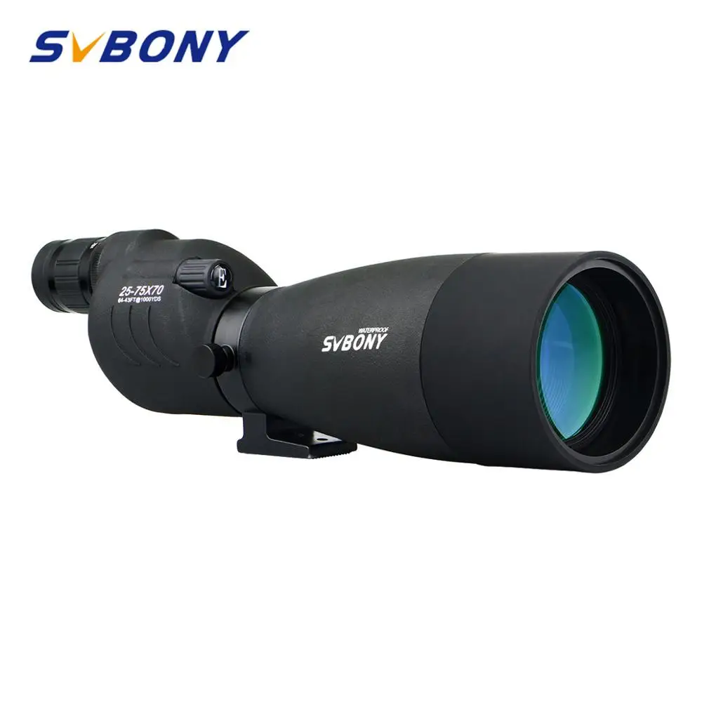 SVBONY SV17 Spotting Scope 25-75x70mm Zoom Telescope Waterproof High Definition Birdwatching Archery Hunting Shooting F9326A