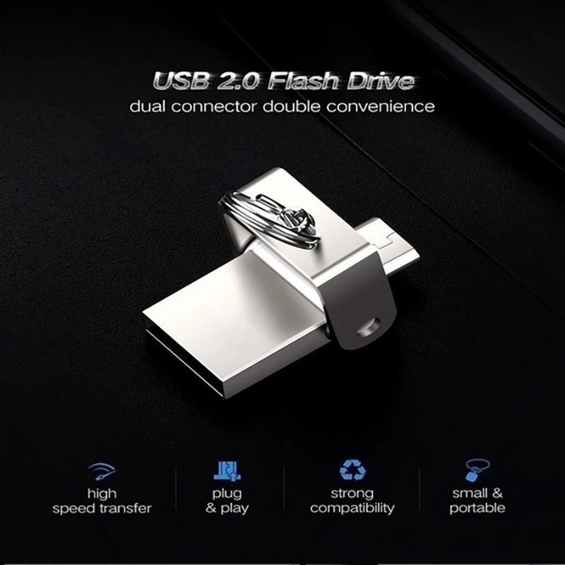 OTG 3 в 1 pen drive 32 ГБ Micro usb 2 0 карта памяти 64 Гб pendrive 16 флэш накопитель металл для Type C