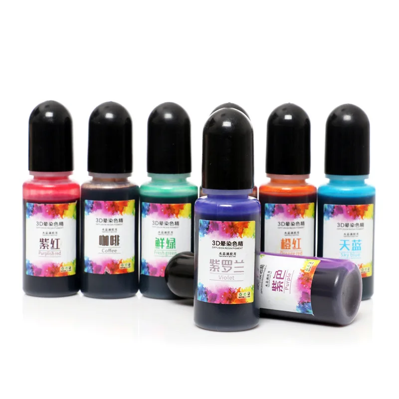 20Color Alcohol Ink Diffusion Resin Pigment Kit Liquid DIY 10ML Colorant  Dye Art