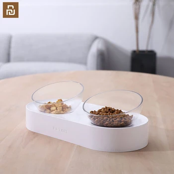 

15 Degree Adjustable Double Bowl Place Food And Water Together Dual-purpose Convenient Cat Bowl